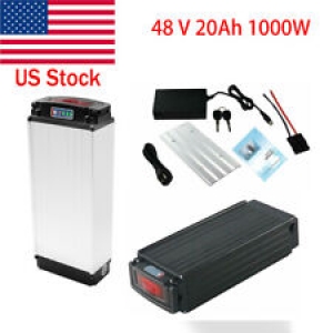 48V 20Ah 1000W Rear Rack Li-oin Battery for  E-bike Electric Bicycle 3A Charger Review