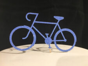 Bicycle Race Bike Glitter Card Cake Topper Decoration Laser Cut Review