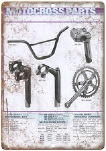 BMX Motocross Parts- 10″ x 7″ Metal Sign Vintage Look Reproduction B90 Review