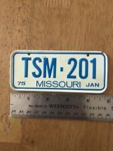 Vintage 1975 Missouri Bicycle License Plate Review