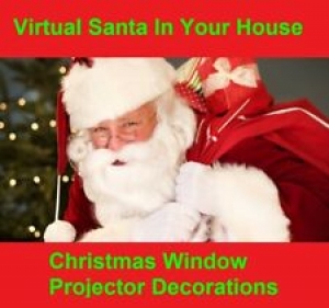 MP4 Virtual Santa in the window Christmas decorations & Happy New Year Fireworks Review