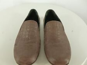 Luxury BUGATCHI Croc Gator Embossed Slip On Loafers Mens 8.5 Driving Shoes  Review