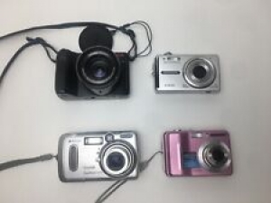 Lot of 4 Digital Cameras for Parts/ Samsung D760,Olympus x-845,Kodak Review