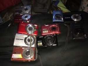 digital cameras 10 total with one case and one charger some work others untested Review