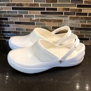 White Crocs rubber clog sandals Review