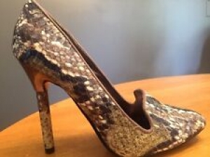 WORTHINGTON Womens High Heels Snake Skin Crocs Shiny Stilettos Shoes Size 6 ~ Review