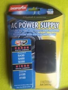 Digipower ACD-CN1 AC Power Supply For Select Canon and Nikon Digital Cameras NIB Review