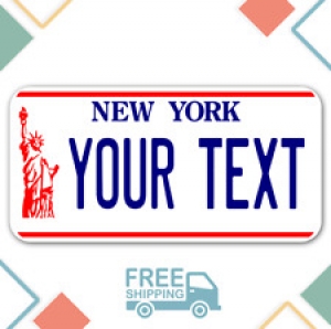 PERSONALIZED New York license plate – Any text, free shipping. Custom plate Review