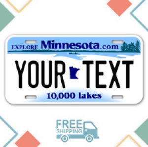 PERSONALIZED Minnesota license plate. Any text, free shipping. Custom plate Review