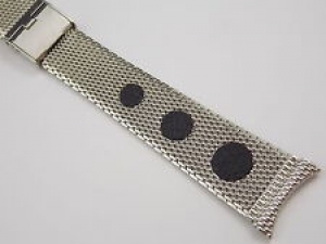 Extra Long Stainless and Croc Kreisler Sliding clasp watch band 19mm 3/4″ NOS Review