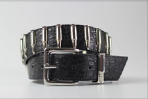 Silver Bullets | Further Reductions Sale | Vegan Leather Black Croc Belt BNWT Review