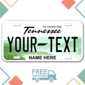 PERSONALIZED Tennessee license plate. Any text, free shipping. Custom plate Review