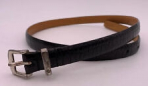 Lauren Ralph Lauren Italian Leather Belt Faux Croc/Reptile Size M #9101035-001 Review