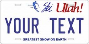 Utah 1985 Ski License Plate Personalized Custom Auto Bike Motorcycle Moped  tag Review