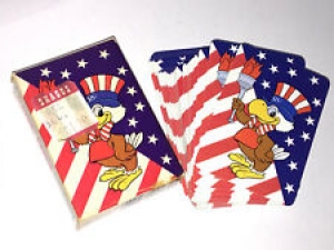 USA OLYMPICS SOUVENIR 1984 Sam The Eagle MINIATURE PLAYING CARDS Collectible VTG Review
