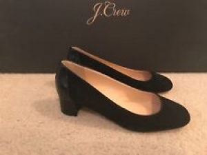 J.CREW SUEDE PUMPS WITH STAMPED CROC HEEL SIZE 7,5M BLACK G8170 Review