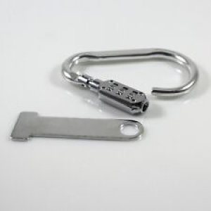 3 Digit Combination Bicycle Bag Suitcase Padlock Carabiner Security Metal Lock Review