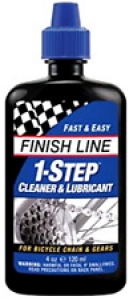 Finish Line 1 Step Bicycle Chain Cleaner Lubricant 4 oz Squeeze Bottle Bike New Review