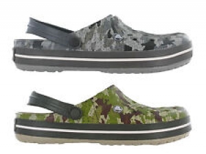 Crocs Crocband Camo Clog Unisex Slip On Comfort Lightweight Sandals Shoes UK4-12 Review