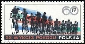 Poland 1967 Sc1501 Mi1760 1v mnh Warsaw-Berlin-Prague Bicycle Race Review