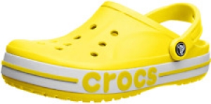 Crocs Bayaband Unisex Clog 205089 – 7B0 Lemon/White Classics Sandals Size 10 11 Review