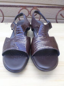SAS Tripad Comfort Brown Croc Patent Leather Sandals Women’s 11.5 S Review