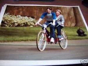 8×10 Color Photo of Nancy Reagan riding bicycle w/Son Review