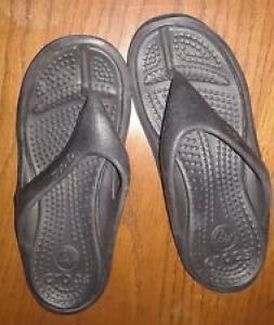 CROCS KADEE Black Classic Thong Flip-Flops Sandals Size W 11 M 9 Review