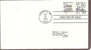 US SC #2266 Transportation issue/ Tandem Bicycle  FDC.  Ready For Cachet Review