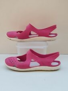 CROCS Women’s Shoes Size 8 Crocband Pink Slingback Flats Slip On Pink  Review