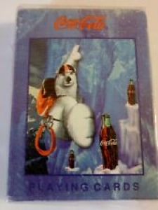 Coca cola Polar Bear Playing Cards Bicycle New 1998 Review