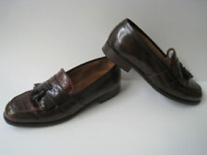 BOSTONIAN FLORENTINE TASSEL BROWN CROC LOAFERS LEATHER US 12M MADE IN ITALY  Review