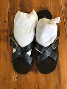 Rowie The Label Sandals: Paradise Mule Noir Croc 36 Review