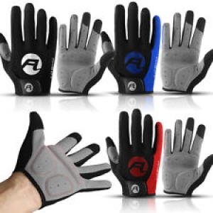 Women Men Bicycle Full Finger Gloves Fitness Windproof Shockproof Riding Mitten Review