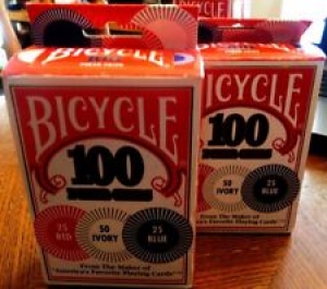 2 Boxes of Bicycle Brand Poker Chips. Colors: Ivory, Red and White 200 Pieces Review