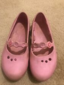 Pink Mary Jane Crocs Shoes Girls 12 Review