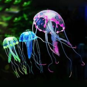 Fish Tank Simulation Fluorescent Jellyfish, Aquarium Accessories decoration tank Review