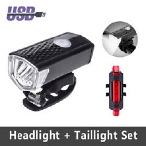 LED Bike Light USB Rechargeable Front Rear Taillight Set Waterproof for Cycling Review
