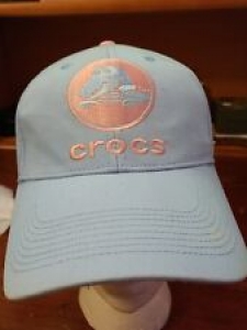 CROCS baby blue baseball hat gardening clogs cap Crocodile logo  shoes Review