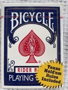 Sealed-Bicycle POKER 808 RIDER BACK+Texas Hold’em Rules-Air Cushion Finish Review