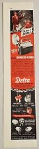 1951 Print Ad Delta Power-King Electric Lanterns & Bicycle Headlights Marion,IN Review