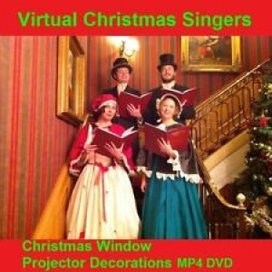 MP4 Digital Christmas Carolers in the window Christmas decorations projector FX Review