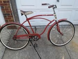 Vintage Olympic De Luxe bicycle 26” cruiser red bike 1 speed Review