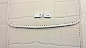 NEW Petite Longchamp Croc Embossed White Wallet Review