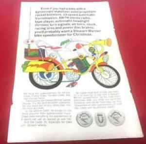 VTG STEWART-WARNER BICYCLE SPEEDOMETER AD 1960’S BANANA SEAT GROOVY ADVERTISE Review