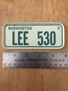 Vintage 1978 Washington Bicycle License Plate Review