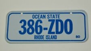 Nice Vintage 1980 Rhode Island Ocean State Bicycle Metal License Plate 360-ZD0 Review