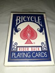 Vtg BICYCLE NO. 808 Deck Playing Cards BLUE Rider Back Poker Air Cushion *SEALED Review