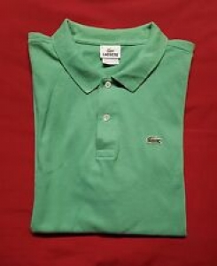 VTG LACOSTE Croc Men’s Light Green Washed Cotton 2-Button S/S Polo Shirt Size 8 Review