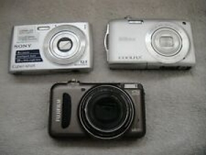 Sony Cyber-shot Nikon Coolpix Fujifilm Finepix Digital Cameras 3 Part or Repair  Review